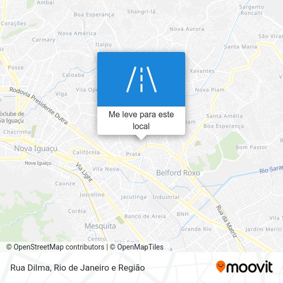 Rua Dilma mapa