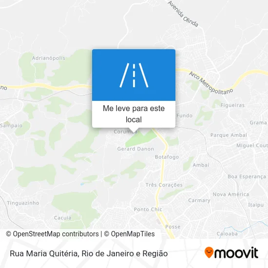 Rua Maria Quitéria mapa