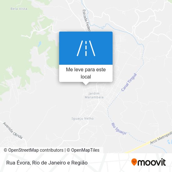 Rua Évora mapa
