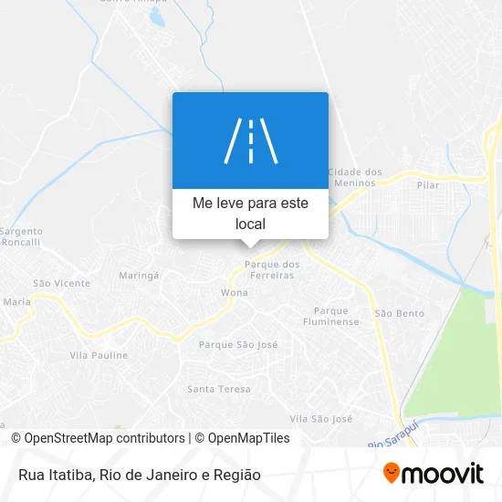 Rua Itatiba mapa