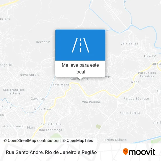 Rua Santo Andre mapa