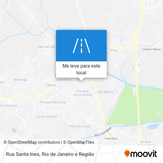 Rua Santa Ines mapa