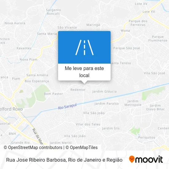Rua Jose Ribeiro Barbosa mapa