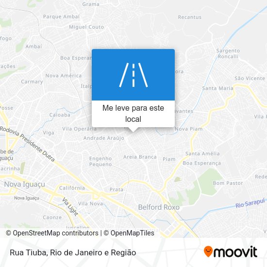 Rua Tiuba mapa