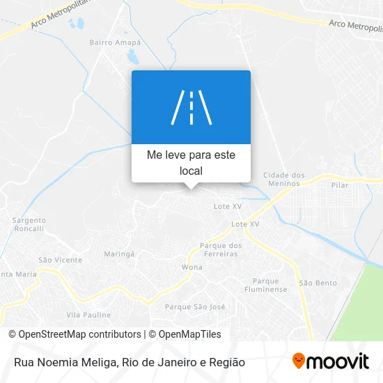 Rua Noemia Meliga mapa