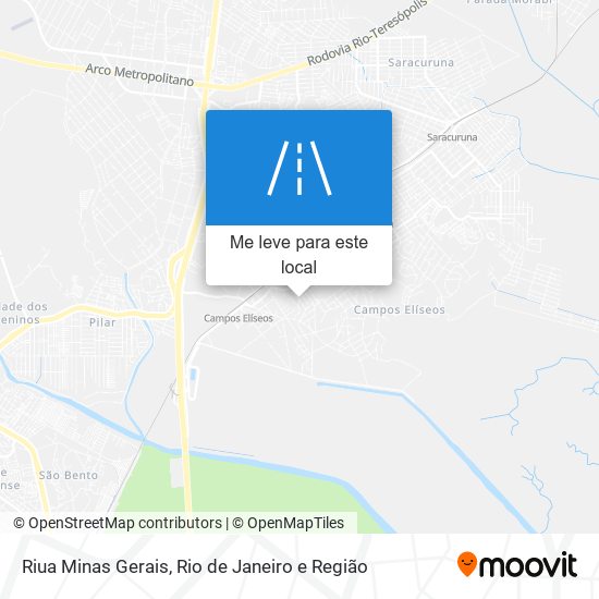 Riua Minas Gerais mapa