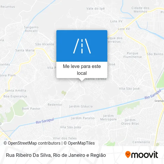 Rua Ribeiro Da Silva mapa