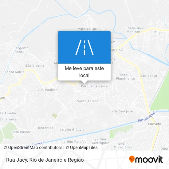 Rua Jacy mapa
