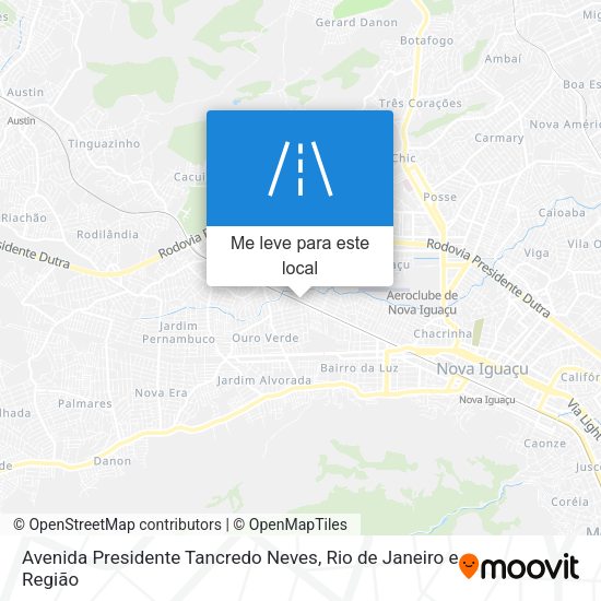 Avenida Presidente Tancredo Neves mapa