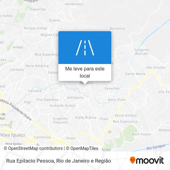 Rua Epitacio Pessoa mapa