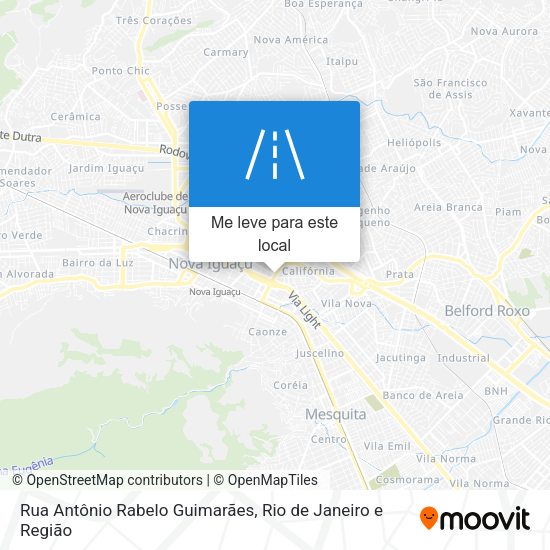 Rua Antônio Rabelo Guimarães mapa