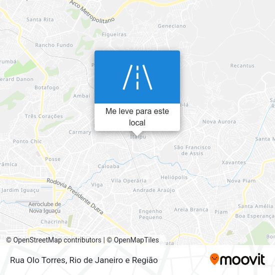 Rua Olo Torres mapa