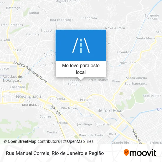 Rua Manuel Correia mapa