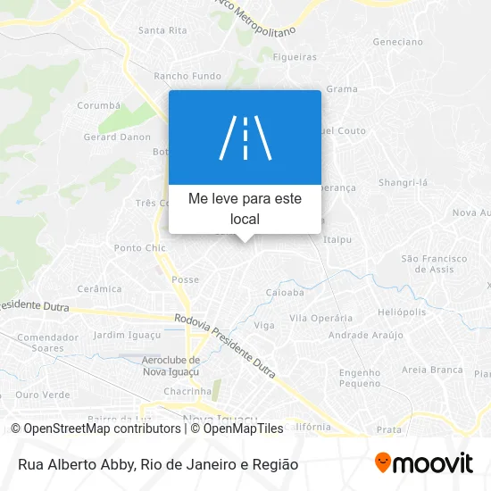 Rua Alberto Abby mapa