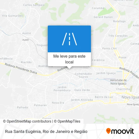 Rua Santa Eugênia mapa