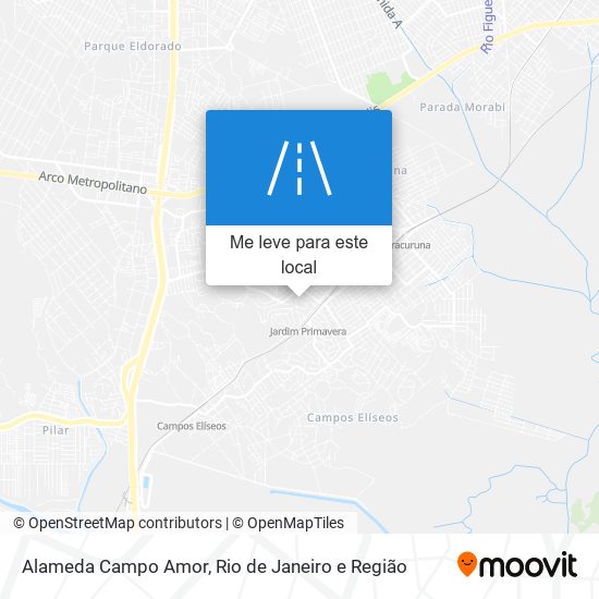 Alameda Campo Amor mapa