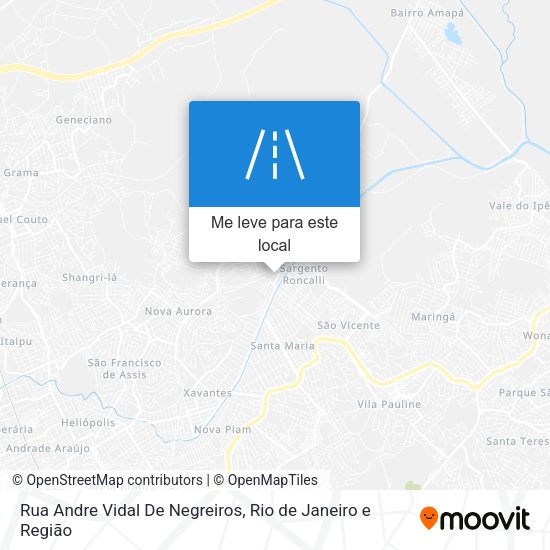 Rua Andre Vidal De Negreiros mapa