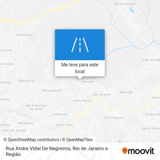 Rua Andre Vidal De Negreiros mapa