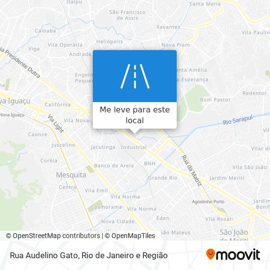 Rua Audelino Gato mapa