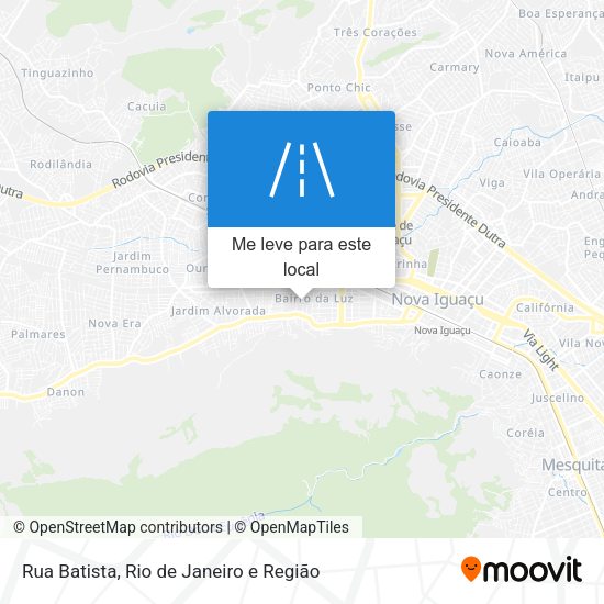 Rua Batista mapa