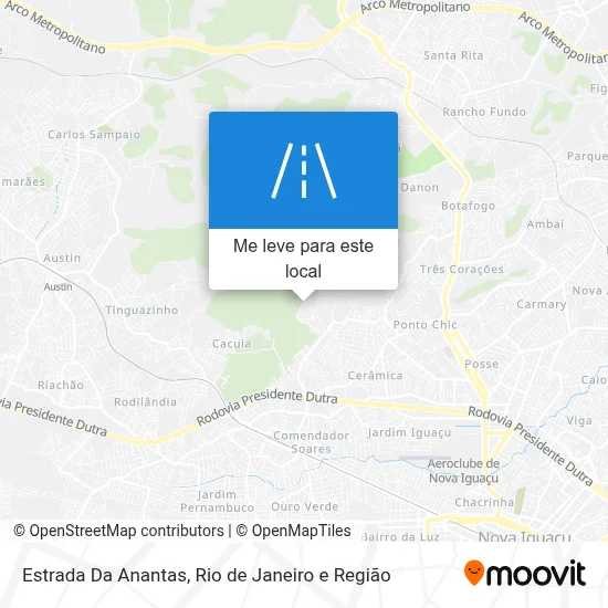Estrada Da Anantas mapa