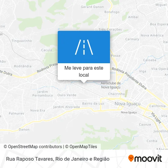 Rua Raposo Tavares mapa