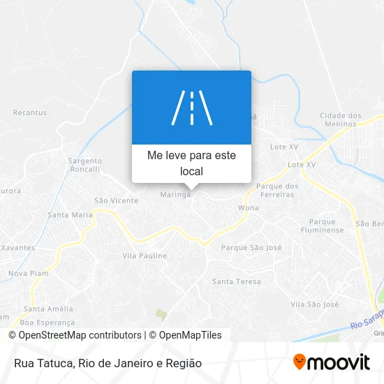 Rua Tatuca mapa