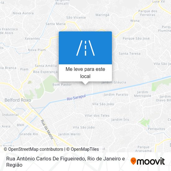 Rua Antônio Carlos De Figueiredo mapa