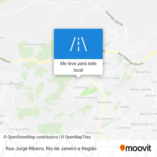 Rua Jorge Ribeiro mapa