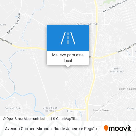 Avenida Carmen Miranda mapa