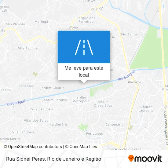 Rua Sidnei Peres mapa