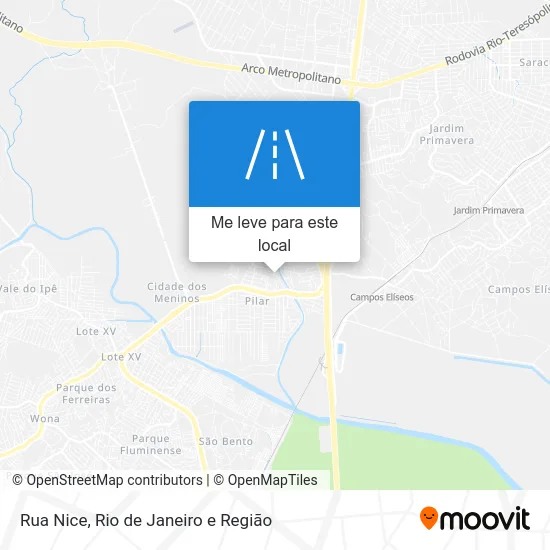 Rua Nice mapa