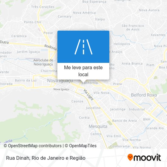 Rua Dinah mapa