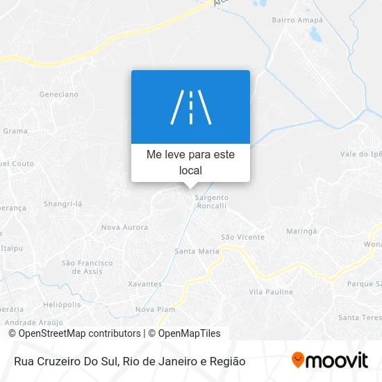 Rua Cruzeiro Do Sul mapa