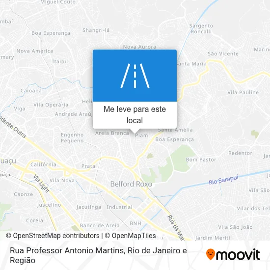 Rua Professor Antonio Martins mapa