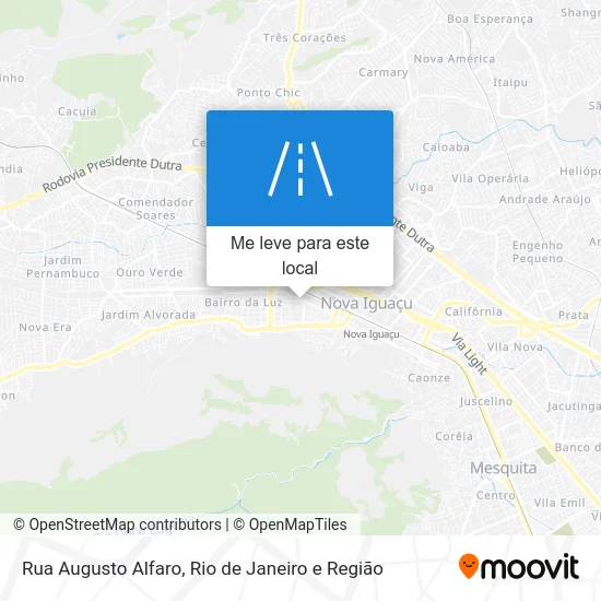 Rua Augusto Alfaro mapa