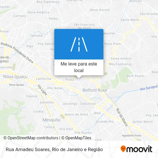 Rua Amadeu Soares mapa