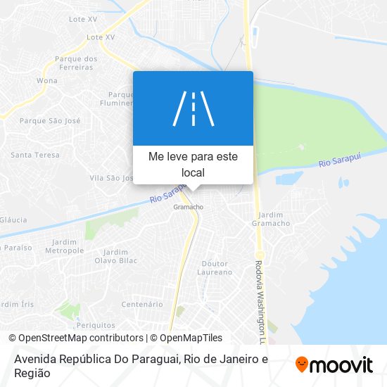 Avenida República Do Paraguai mapa
