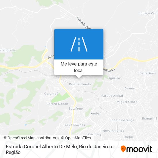 Estrada Coronel Alberto De Melo mapa