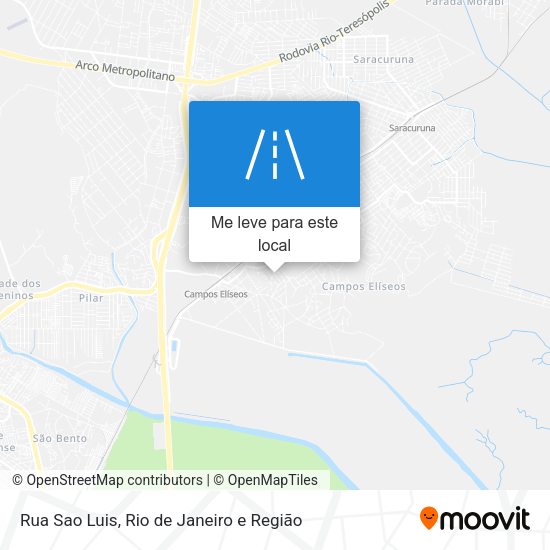 Rua Sao Luis mapa