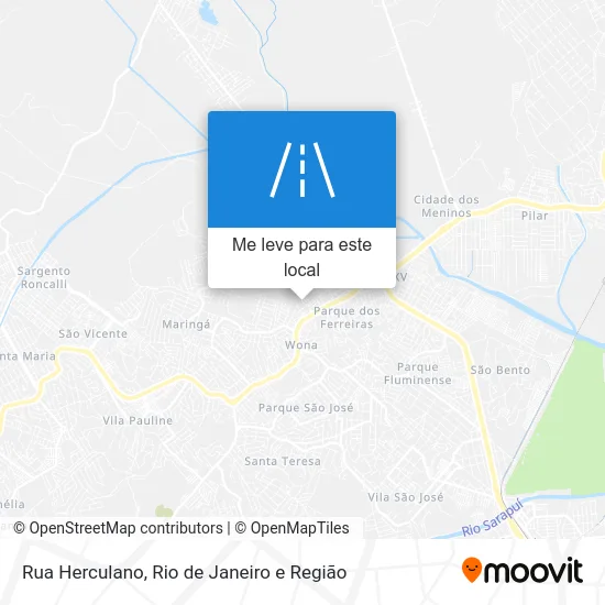 Rua Herculano mapa