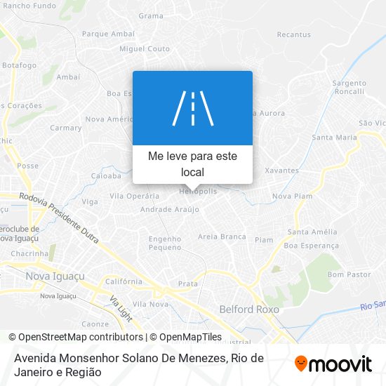 Avenida Monsenhor Solano De Menezes mapa