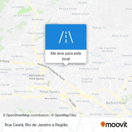 Rua Ceará mapa