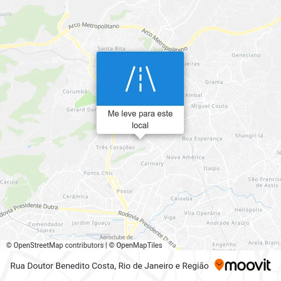 Rua Doutor Benedito Costa mapa
