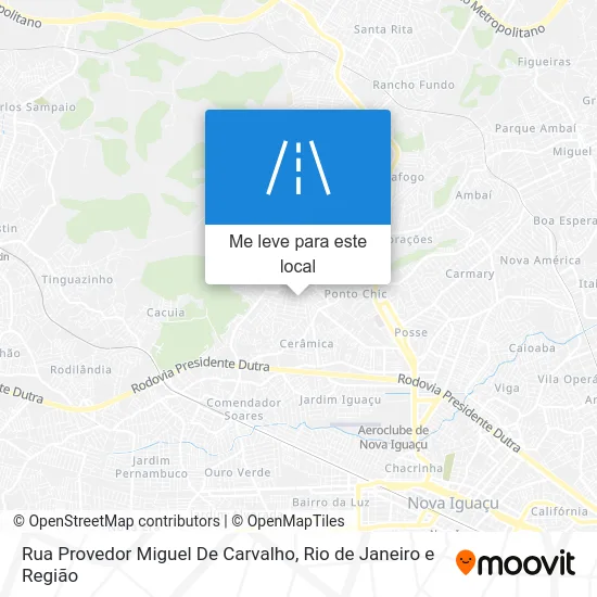 Rua Provedor Miguel De Carvalho mapa