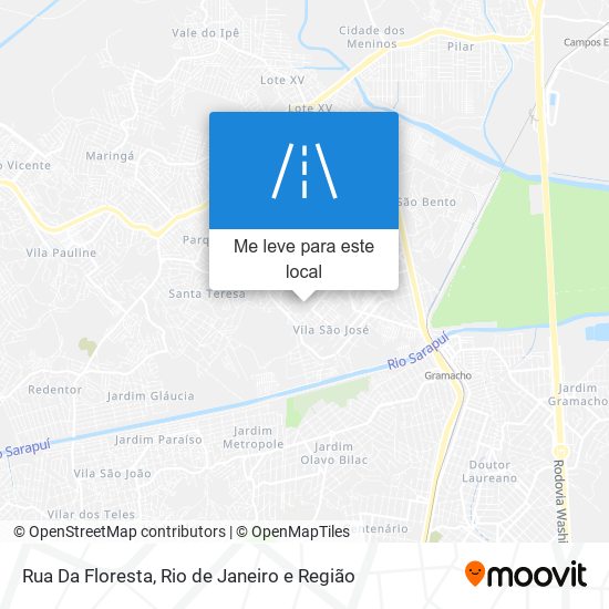 Rua Da Floresta mapa