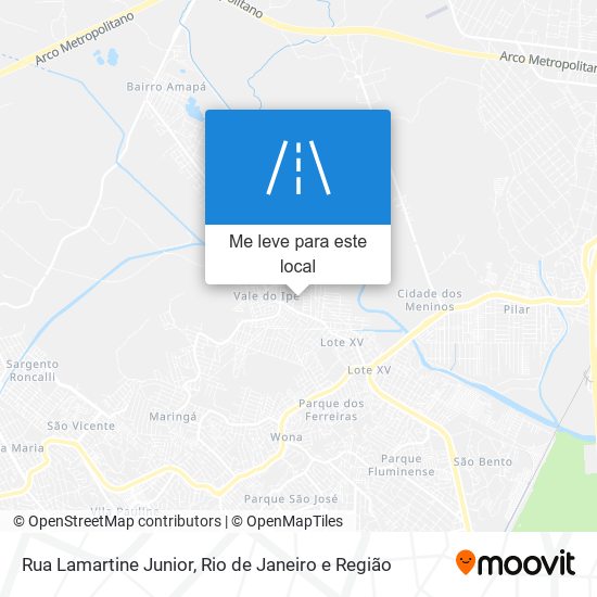 Rua Lamartine Junior mapa