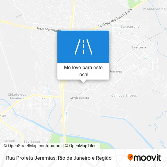 Rua Profeta Jeremias mapa