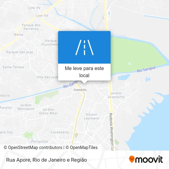 Rua Apore mapa