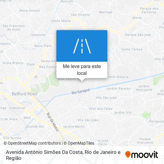 Avenida Antônio Simões Da Costa mapa